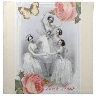 Corps de ballet printed napkins