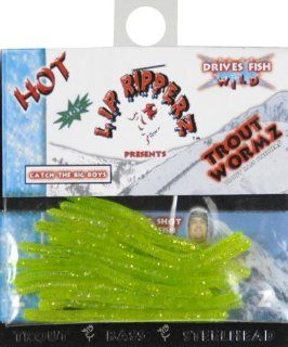 Lip Ripperz Trout Wormz Fishing Bait, Glow in the dark : Artificial Fishing Bait : Sports & Outdoors