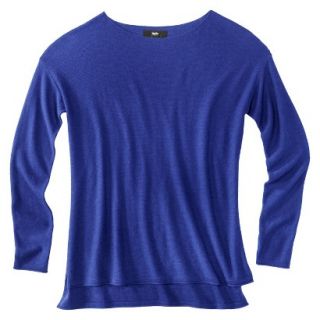Mossimo Womens Crew Neck Pullover Sweater   Athens Blue XS