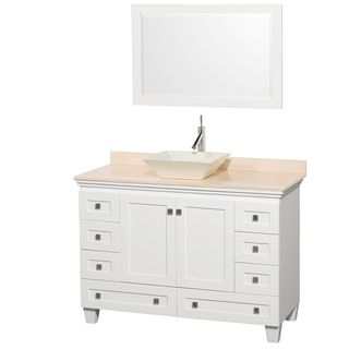 Wyndham Collection Acclaim 48 inch Single White Vanity
