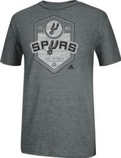 San Antonio Spurs Adidas Grey Retrograde T Shirt (Small): Clothing