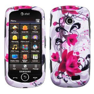Premium   PDA Samsung A817/Solstice II Red Flower on White Cover   Faceplate   Case   Snap On   Perfect Fit Guaranteed: Cell Phones & Accessories