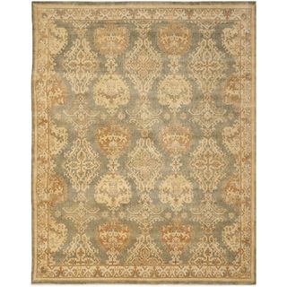 Safavieh Hand knotted Oushak Grey/ Ivory Wool Rug (6 X 9)