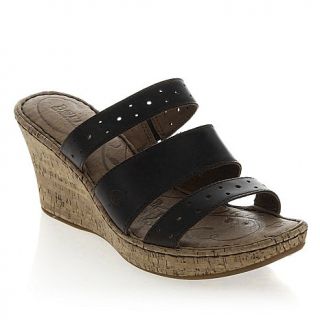 Born® "Majorie" Leather Cork Wedge Platform Sandal