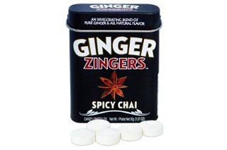 Ginger Zingers Spicy Chai 1.07oz (12 pack) : Hard Candy : Grocery & Gourmet Food