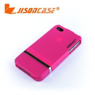 JISONCASE   Apple iPhone 4 / 4s SNAP ON RUBBER HOT PINK CASE   Faceplate   Case   Snap On   Perfect Fit Guaranteed: Cell Phones & Accessories