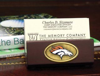 NFL Denver Broncos Football Business Card Holder   Sports Related Merchandise