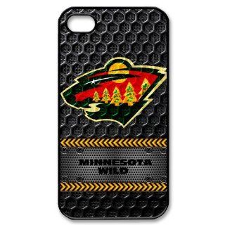 Black NHL Minnesota Wild Team Logo Iphone 4 4S Hard Cover Case at diystore: Cell Phones & Accessories