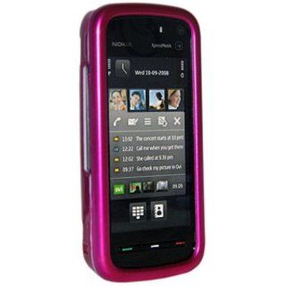 Amzer Polished Snap On Crystal Hard Case for Nokia XpressMusic 5800   Hot Pink: Cell Phones & Accessories