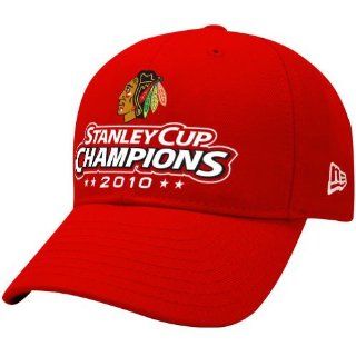 New Era Chicago Blackhawks Red 2010 NHL Stanley Cup Champions Structured Wool Adjustable Hat () : Ice Hockey Apparel : Sports & Outdoors