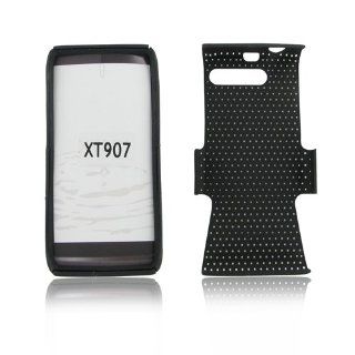 Motorola Xt907 (Droid Razr M) Hybrid Case Black Tpu + Black Net: Cell Phones & Accessories