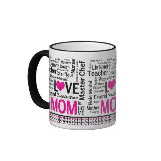 MOM is LOVE, Mother's Day, Mom's Birthday Mugs