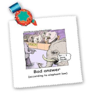 qs_1675_3 Londons Times Funny Society Cartoons   Bad Elephant Witness   Quilt Squares   8x8 inch quilt square: