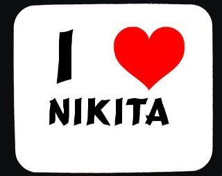 I Love Nikita custom mouse pad (first name/surname/nickname) : Office Products