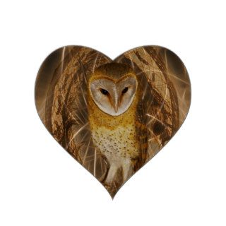 Dream catcher owl heart stickers