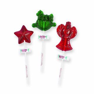 Melville Candy Assorted Christmas, 1 Ounce (Pack of 24) : Suckers And Lollipops : Grocery & Gourmet Food