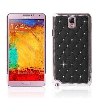 HELPYOU Black Samsung Note III New Deluxe Chrome Bling Crystal Rhinestone Hard Case Skin Cover for Samsung Galaxy Note 3 III N9000: Cell Phones & Accessories