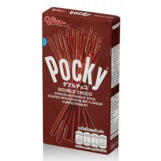 Glico Pocky Double Choc Size 47 G : Biscuits Gourmet : Grocery & Gourmet Food