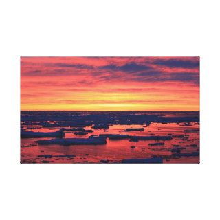 Sunset at Palmer Station Gallery Wrapped Canvas
