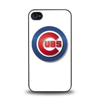 MLB National League Chicago Cubs team logo #3 matt feel hard plastic iPhone 4 4S case protective skin cover: Cell Phones & Accessories
