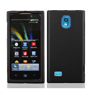 LG Verizon VS930 VS 930 Black Rubber Feel Snap On Hard Protective Cover Case Cell Phone Cell Phones & Accessories