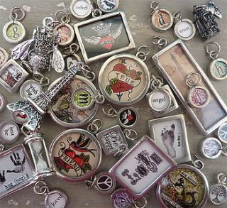 pewter word candy charms by violette