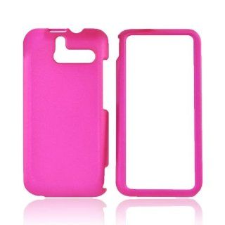 HOT PINK Rubberized Hard Plastic Case Cover For HTC Arrive: Cell Phones & Accessories