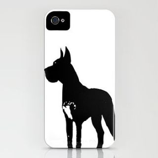 great dane dog on iphone case by indira albert