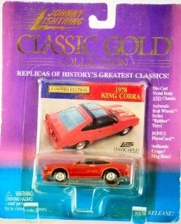 1999   Playing Mantis / Johnny Lightning   Classic Gold Collection   1978   Ford King Cobra   Red / T Tops   164 Scale Die Cast   Photo Card   Cragar Rims   MOC   Out of Production   Limited Edition   Collectible Toys & Games