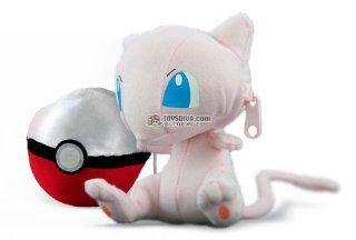 Mew   Pokemon Pokeball Flip out Plush Toy (Transform a Pokeball into a Pokemon) (Japanese Import): Toys & Games