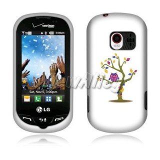 Hard Plastic Snap on Cover Fits LG VN271 AN271 UN271 Extravert Owls Square T Mobile: Cell Phones & Accessories