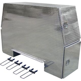 Buyers Products Aluminum Heavy-Duty Backpack Truck Box — Diamond Plate, 92in.L x 58in.W x 24in.H, Model# BP925824  Rack Boxes