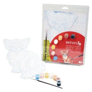Color & Shape By Numbers Cat   Childrens Paint By Number Kits