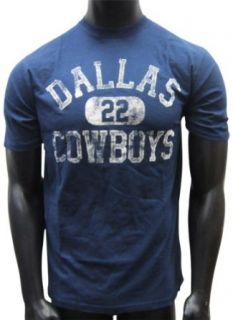 Emmit Smith Dallas Cowboys #22 Navy Workhorse Jersey Name and Number T Shirt Small : Athletic T Shirts : Clothing
