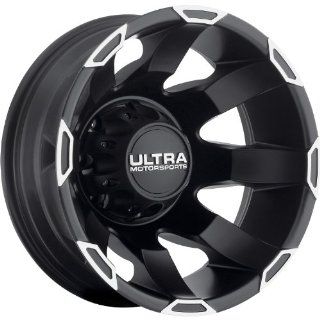 Ultra Phantom Dually 16 Black Wheel / Rim 8x6.5 with a  140mm Offset and a 122 Hub Bore. Partnumber 025 6681RSB: Automotive