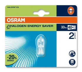 Osram 41004B1 Halopin Energy Saver G9 klar 66733 ES Halogenlampe 33W/230V: Beleuchtung