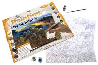 Malen nach Zahlen / Painting by numbers   Sonnenuntergang am Kilimanjaro: Spielzeug