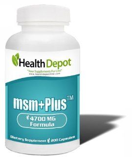MSM Aging Arthritis Entzndung Gelenkknorpel, Haare, Ngel Glucosamin Chondroitin MSM + Plus 4700MG 200 Kapseln: Drogerie & Körperpflege