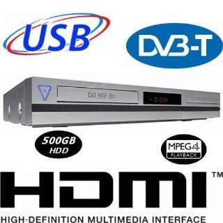 MEDION MD 83500 X70002 HDD Festplatten DL DVD Recorder 500GB HDD DVB T & TV analog USB HDMI DV AV OTR DTS Wiedergabe von MP3 WMA JPEG MPEG4 via USB DivX 3,4,5,6: Heimkino, TV & Video