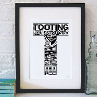 best of tooting screenprint by lucy loves this