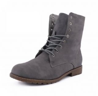 best boots Damen Boots Schnrer Stiefelette Stiefel gefttert Winter GRAU 455 Gre 38: Schuhe & Handtaschen