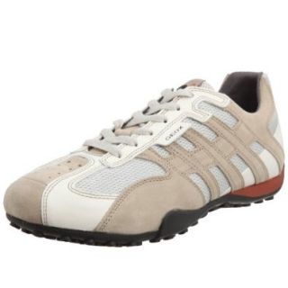 Geox U Snake U6107R, Herren Sneaker, weiss, (silver/orange C0545), EU 39: Schuhe & Handtaschen