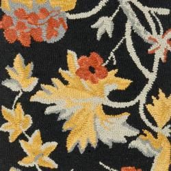 Handmade Blossom Rust Floral Wool Rug (2'3 x 8') Safavieh Runner Rugs