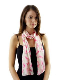 Breast Cancer Awareness Long Pink Ribbon Patterned Scarf in 3 Colors Greatlookz Colors: Cream at  Womens Clothing store