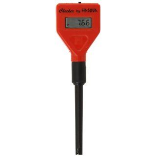Hanna Instruments HI98103 Checker pH Tester with pH Electrode and Batteries, 0.00 to 14.00 pH, +/ 0.2 pH Accuracy, 0.01 pH Resolution: Lab Electrodes: Industrial & Scientific