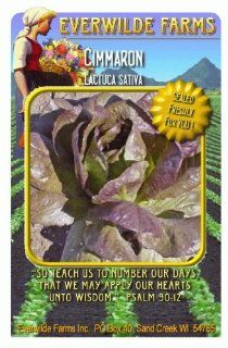 Everwilde Farms   1 Oz Cimmaron Lettuce Seeds   Bulk Seed Packet : Vegetable Plants : Patio, Lawn & Garden