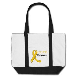 COPD Awareness Ribbon (gold ribbon) Tote Bag