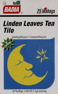 Badia Tea Bags, Linden 25 Count : Grocery Tea Sampler : Grocery & Gourmet Food