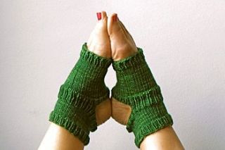 hand knitted yoga socks by squidge & bean