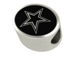 Dallas Cowboys NFL Jewelry and Bead Fits Most European Style Bracelets. High Quality Bead in Stock for Immediate Shipping: Jewelry